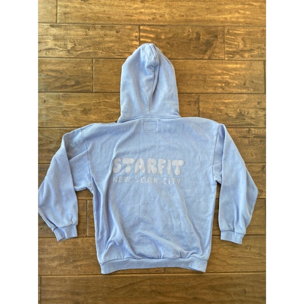 STARFIT Pullover Hoodie Blue Size Small Cozy Pocket